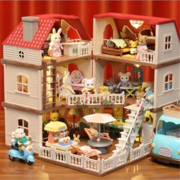 Casa de Boneca Familia de Coelhos Sylvanian Family