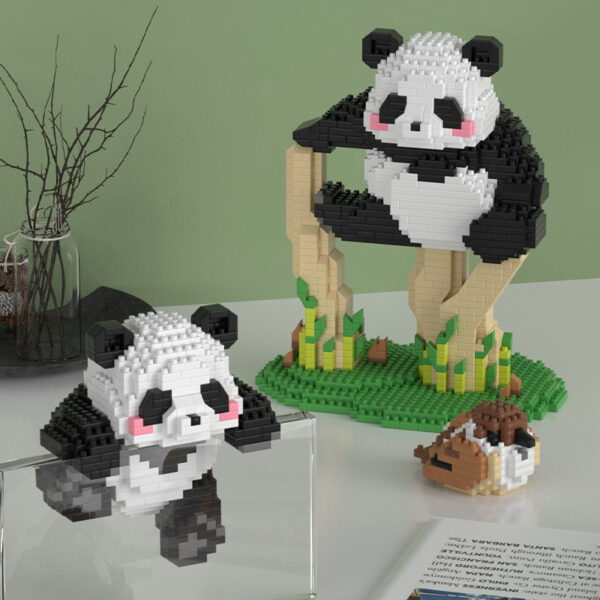 Quebra Cabeça 3d Infantil Panda Fofo em Blocos de Lego - Image 7