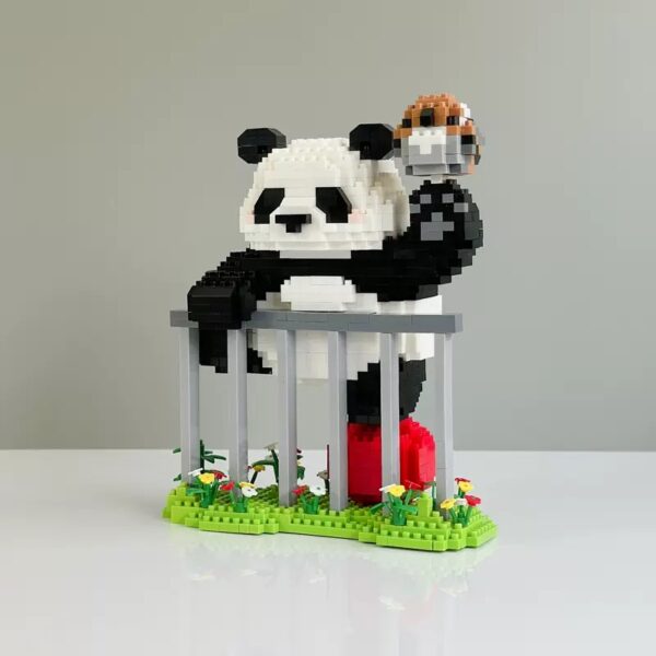 Quebra Cabeça 3d Infantil Panda Fofo em Blocos de Lego - Image 9