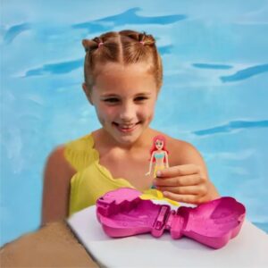 Sereia de Binquedo para Piscina que Sai da Concha e Flutua 